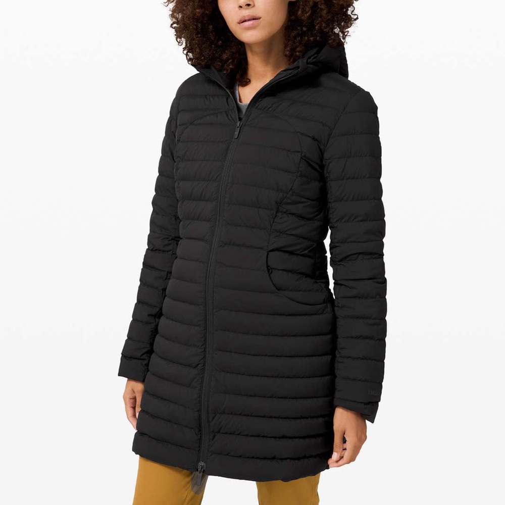 Lululemon Black Pack It Down Jacket Long